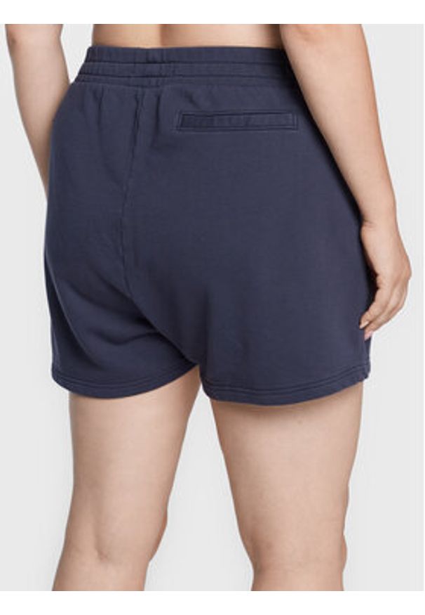 Tommy Jeans Curve Szorty sportowe Cry DW0DW12975 Granatowy Relaxed Fit. Kolor: niebieski. Materiał: bawełna