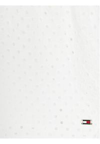 TOMMY HILFIGER - Tommy Hilfiger Sukienka codzienna Anglaise KG0KG07779 D Biały Regular Fit. Okazja: na co dzień. Kolor: biały. Materiał: bawełna. Typ sukienki: proste. Styl: casual