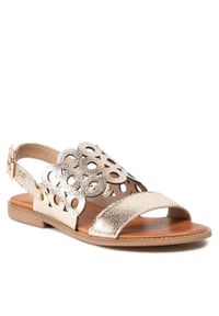 Sandały Roberto 3042 Zloty Lico. Kolor: złoty. Materiał: skóra #1