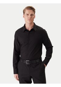 Calvin Klein Koszula Easy LV04LE111G Czarny Relaxed Fit. Kolor: czarny. Materiał: bawełna #1