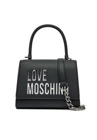 Love Moschino - LOVE MOSCHINO Torebka JC4024PP1MKD000B Czarny. Kolor: czarny. Materiał: skórzane