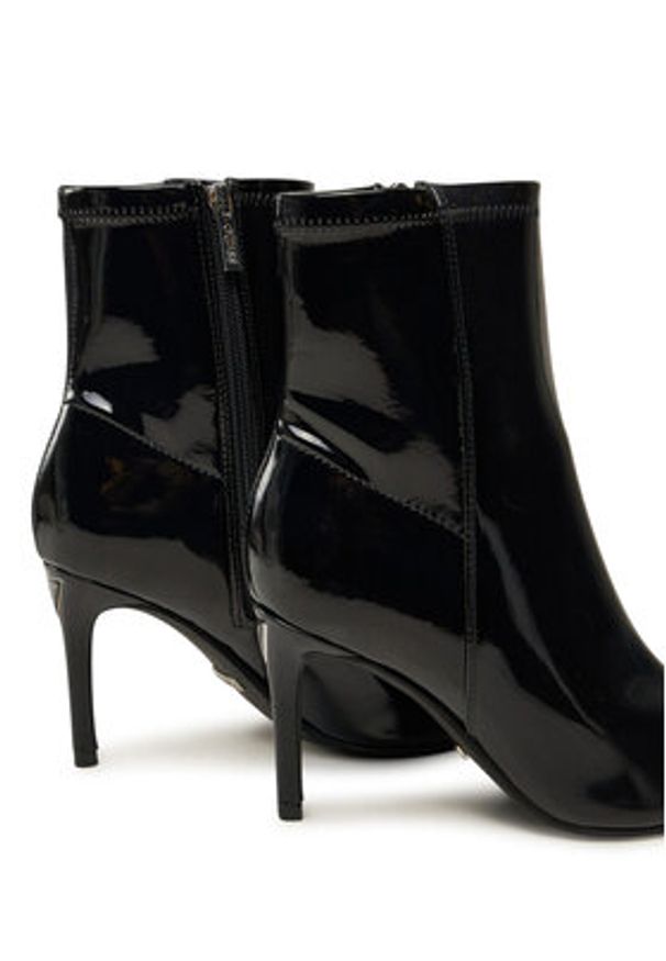 Guess Botki Richery FLFRRY PAF10 Czarny. Kolor: czarny. Materiał: skóra