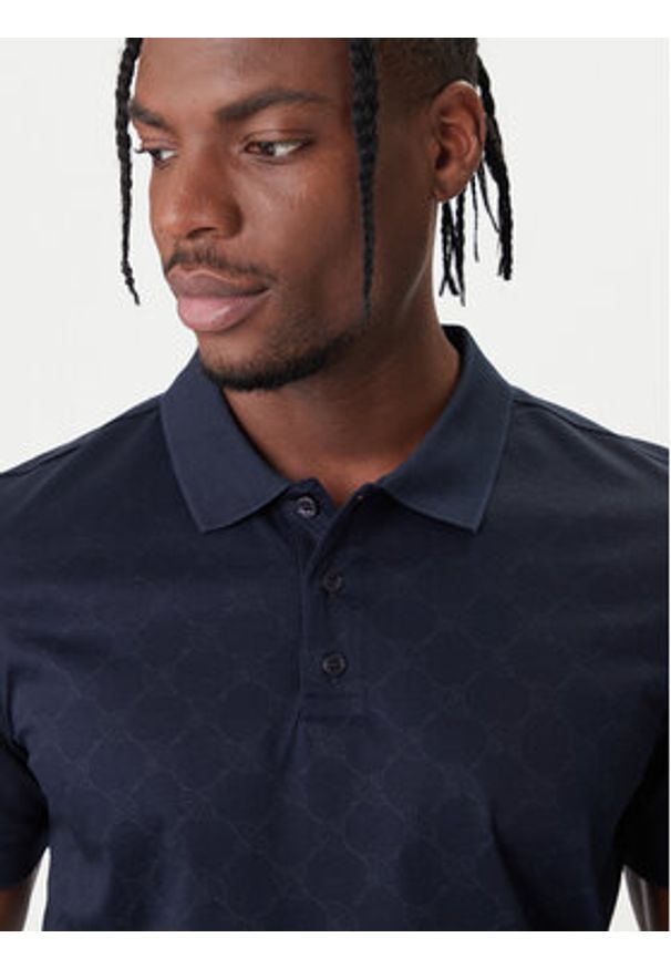 JOOP! Polo Jesse 10100063 30100496 Granatowy Regular Fit. Typ kołnierza: polo. Kolor: niebieski. Materiał: bawełna