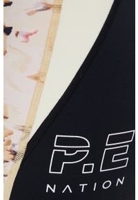 P.E Nation szorty damskie kolor beżowy wzorzyste high waist. Stan: podwyższony. Kolor: beżowy. Materiał: dzianina #2