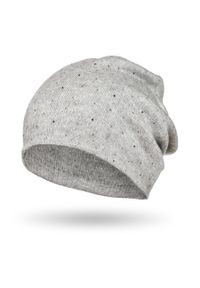 Czapka damska Peterson PTN HAT-05 szara. Kolor: szary. Materiał: materiał. Sezon: jesień, zima. Styl: elegancki