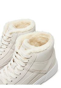 TOMMY HILFIGER - Tommy Hilfiger Sneakersy FW0FW08108 Biały. Kolor: biały. Materiał: skóra #4