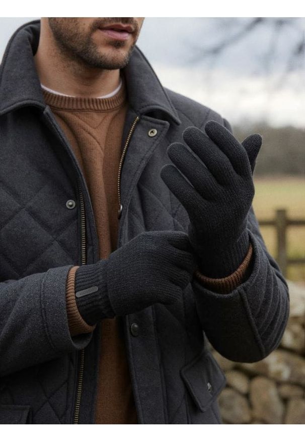 Sinsay - Rękawiczki - czarny. Kolor: czarny