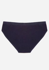 Renee - Granatowe Majtki Figi z Bawełny z Napisem Love Adririn. Kolor: niebieski. Materiał: bawełna. Wzór: napisy #2