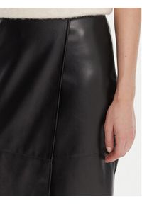 KAOS Spódnica z imitacji skóry RI1LE012 Czarny Regular Fit. Kolor: czarny. Materiał: syntetyk #3