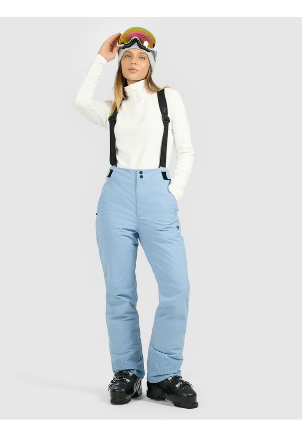 4f - 4F Bielizna termiczna polarowa (góra) damska - biała XXL. Typ kołnierza: kołnierzyk stójkowy. Kolor: biały. Materiał: polar. Sezon: zima. Sport: turystyka piesza