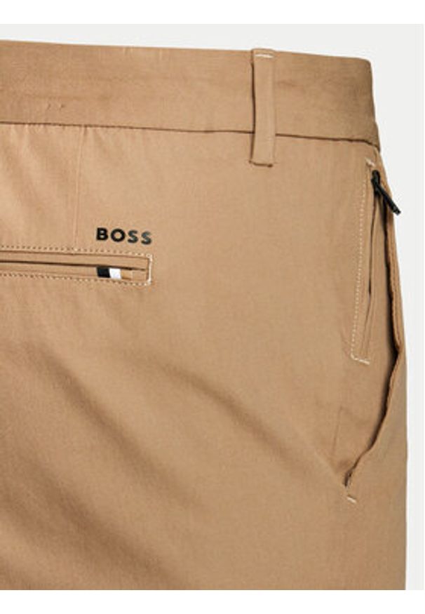 BOSS - Boss Spodnie materiałowe Kaito1_T 50487754 Beżowy Slim Fit. Kolor: beżowy. Materiał: bawełna