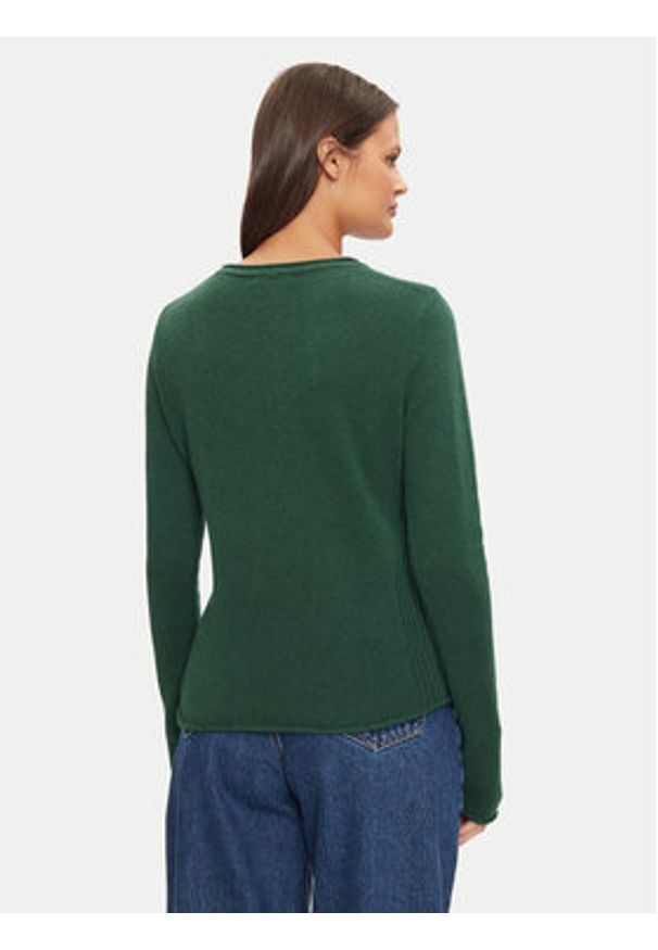 TOMMY HILFIGER - Tommy Hilfiger Sweter WW0WW44161 Zielony Regular Fit. Kolor: zielony. Materiał: wełna
