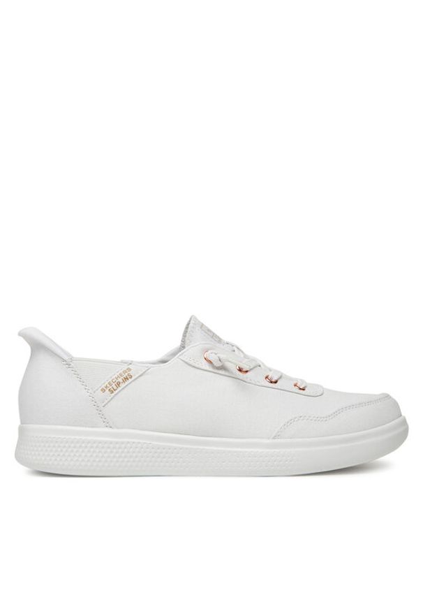 skechers - Skechers Sneakersy BOBS Skip Cute-B Cute Sweet 114815/WHT Biały. Kolor: biały. Materiał: materiał