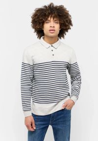 Męski Longsleeve Mustang Style Pinehurst Whisper White Melange 1015684 2078. Długość rękawa: długi rękaw #1