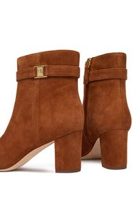 Lauren Ralph Lauren - LAUREN RALPH LAUREN Botki Kellie Bt Hi 802967827002 Brązowy. Kolor: brązowy. Materiał: zamsz, skóra