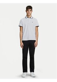 Jack & Jones - Jack&Jones Polo Paulos 12136668 Biały Slim Fit. Typ kołnierza: polo. Kolor: biały. Materiał: bawełna #3