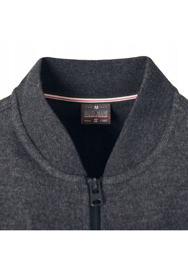 Wygodna, Rozpinana Bawełniana Bluza - Pako Jeans - Grafit. Materiał: poliester, bawełna