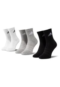 Adidas - adidas Zestaw 3 par wysokich skarpet unisex Cush Crw 3Pp DZ9355 Biały. Kolor: biały. Materiał: materiał #1