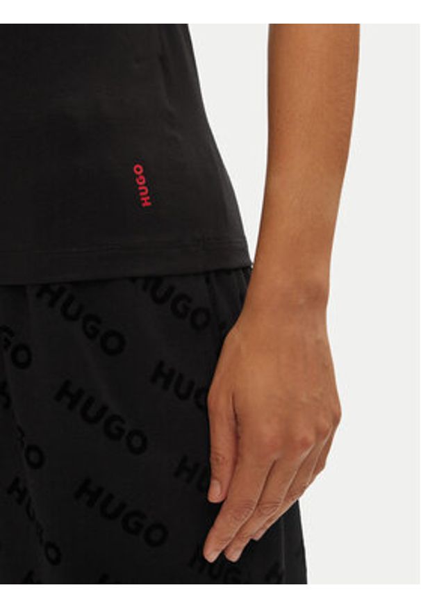Hugo Komplet 2 t-shirtów Twin 50469660 Czarny Regular Fit. Kolor: czarny. Materiał: bawełna