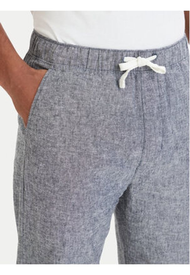 Tommy Jeans Spodnie materiałowe Sonny DM0DM22820 Niebieski Slim Fit. Kolor: niebieski. Materiał: bawełna, len