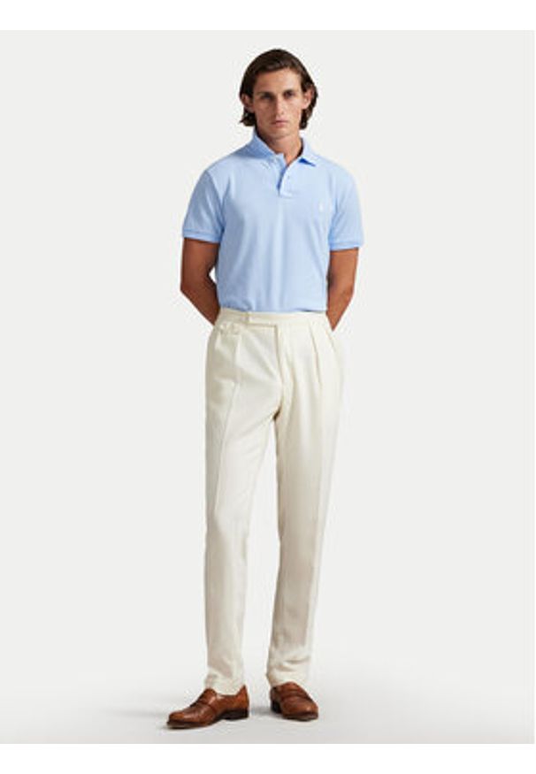 Polo Ralph Lauren Polo Core Replen 710782592 Niebieski Custom Slim Fit. Typ kołnierza: polo. Kolor: niebieski. Materiał: bawełna