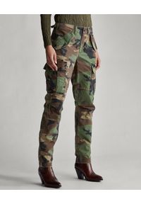 Ralph Lauren - RALPH LAUREN - Damskie spodnie moro. Okazja: na co dzień. Kolor: zielony. Wzór: moro. Styl: klasyczny, casual, militarny #3