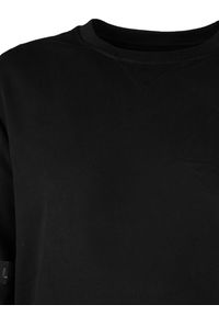 Les Hommes Bluza | LKH102 756U | Regular Mercerized Cotton Sweatshirt | Mężczyzna | Czarny. Okazja: na co dzień. Kolor: czarny. Materiał: bawełna. Wzór: aplikacja. Styl: casual #9