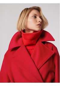 Simple Płaszcz przejściowy PLD502-04 Czerwony Relaxed Fit. Kolor: czerwony. Materiał: syntetyk #8