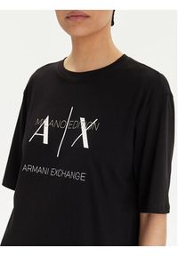 Armani Exchange Sukienka codzienna 3DYA79 YJ3RZ 1200 Czarny Relaxed Fit. Okazja: na co dzień. Kolor: czarny. Materiał: bawełna. Typ sukienki: proste. Styl: casual #2