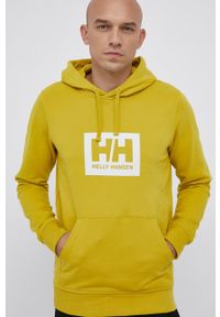 Helly Hansen - Bluza bawełniana. Okazja: na co dzień. Kolor: żółty. Materiał: bawełna. Wzór: nadruk. Styl: casual #2