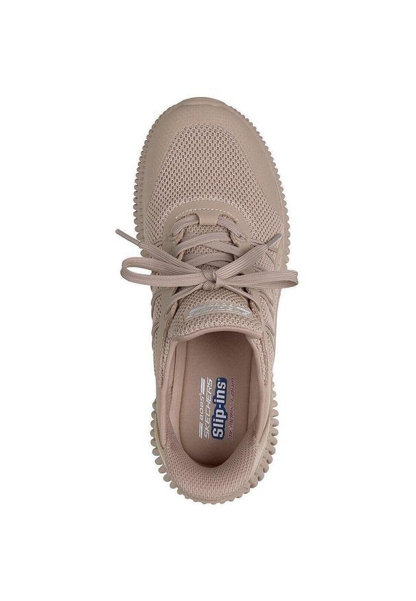 skechers - Adidasy Skechers Bobs Geo Lite - Divine Pace, Kobiety. Kolor: brązowy. Materiał: materiał