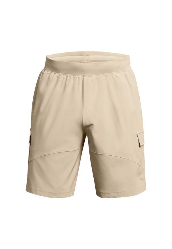 Spodenki treningowe męskie Under Armour Stretch Woven Cargo. Kolor: zielony