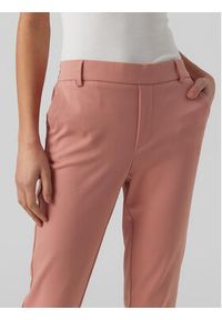 Vero Moda Chinosy Maya 10225280 Różowy Regular Fit. Kolor: różowy. Materiał: wiskoza