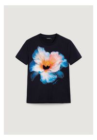 Desigual T-Shirt Estocolmo 26SWTK03 Granatowy Regular Fit. Kolor: niebieski. Materiał: bawełna #1