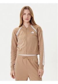 Adidas - adidas Dres Teamsport JX0529 Beżowy Regular Fit. Kolor: beżowy. Materiał: bawełna #6