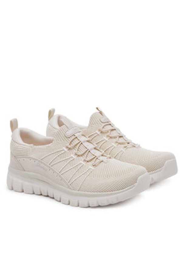 skechers - Skechers Sneakersy Graceful - Picture Perfect 100702/OFWT Biały. Kolor: biały. Materiał: materiał