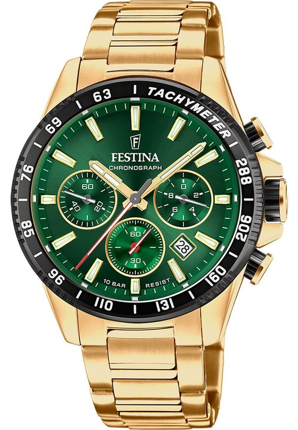 Zegarek Festina Zegarek męski Festina F20634-4 złoty. Kolor: złoty