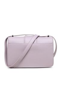 Calvin Klein Torebka Bar Hardware Shoulder Bag Md K60K610734 Fioletowy. Kolor: fioletowy. Materiał: skórzane #4
