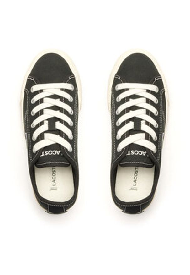 Lacoste Tenisówki Backourt 747CFA0006 Czarny. Kolor: czarny. Materiał: materiał