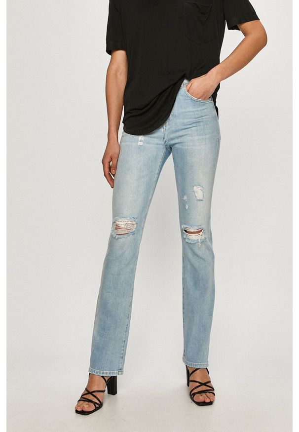 Pinko - Jeansy Futura. Okazja: na co dzień. Kolor: niebieski. Styl: casual