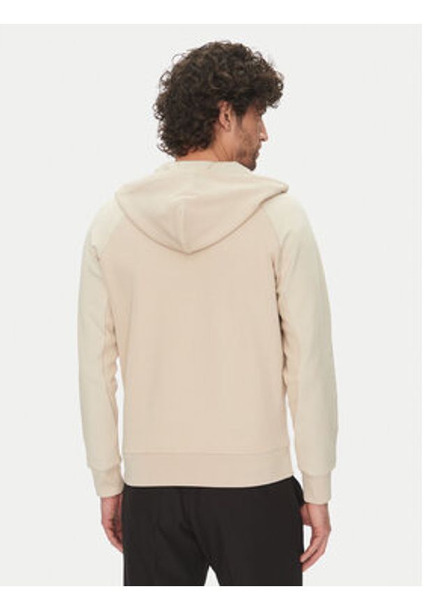 BOSS Bluza Saggy 50537204 Beżowy Regular Fit. Kolor: beżowy. Materiał: bawełna