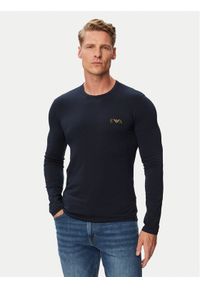 Emporio Armani Underwear Longsleeve EM000383 AF25018 UB102 Granatowy Regular Fit. Kolor: niebieski. Materiał: bawełna. Długość rękawa: długi rękaw #1