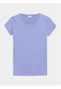4f - 4F T-Shirt 4FAW23TTSHF0906 Niebieski Slim Fit. Kolor: niebieski. Materiał: bawełna