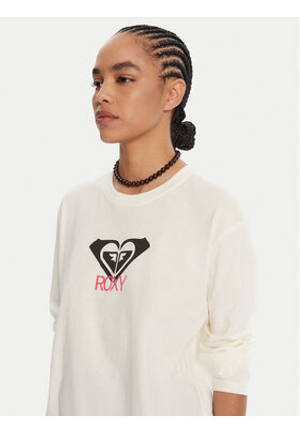 Roxy Bluzka Hangloose Art Ls ERJZT06035 Écru Regular Fit. Materiał: bawełna