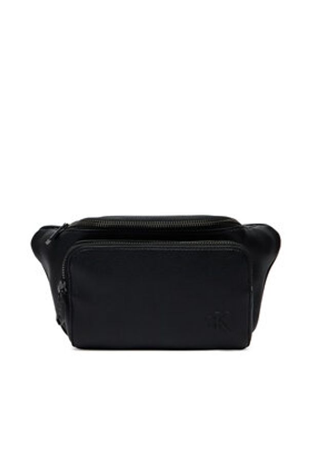 Calvin Klein Nerka Webbing Strap Waistbag LV04D3130G Czarny. Kolor: czarny. Materiał: skóra