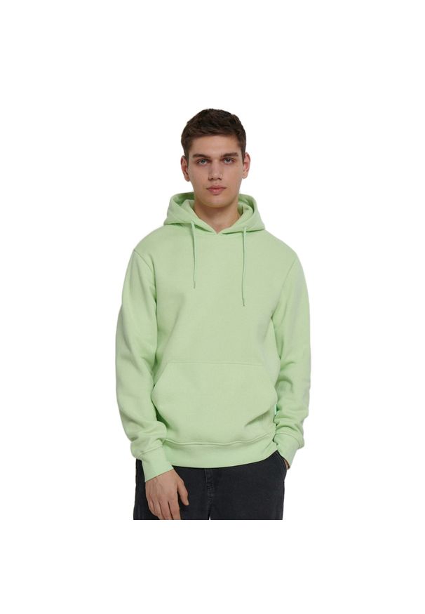 Cropp - Dresowa bluza z kapturem - Zielony. Typ kołnierza: kaptur. Kolor: zielony. Materiał: dresówka. Styl: klasyczny