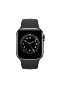 APPLE Watch 6 Cellular 44mm (Grafitowy z opaską sportową w kolorze czarnym). Rodzaj zegarka: smartwatch. Kolor: czarny, szary, wielokolorowy. Materiał: poliester, nylon, guma, materiał. Styl: sportowy #2