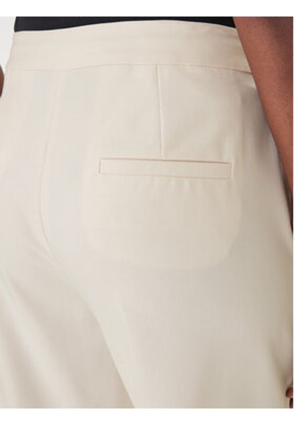 Marella Spodnie palazzo Sequoia 2613131211 Biały Wide Leg. Kolor: biały. Materiał: syntetyk