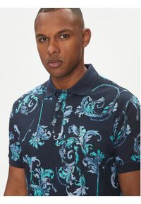 Versace Jeans Couture Polo 78GAG6S0 Granatowy Regular Fit. Typ kołnierza: polo. Kolor: niebieski. Materiał: bawełna