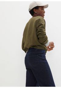 bonprix - Dżinsy Wide Leg, High Waist, z wygodnym paskiem. Stan: podwyższony. Kolor: niebieski #3